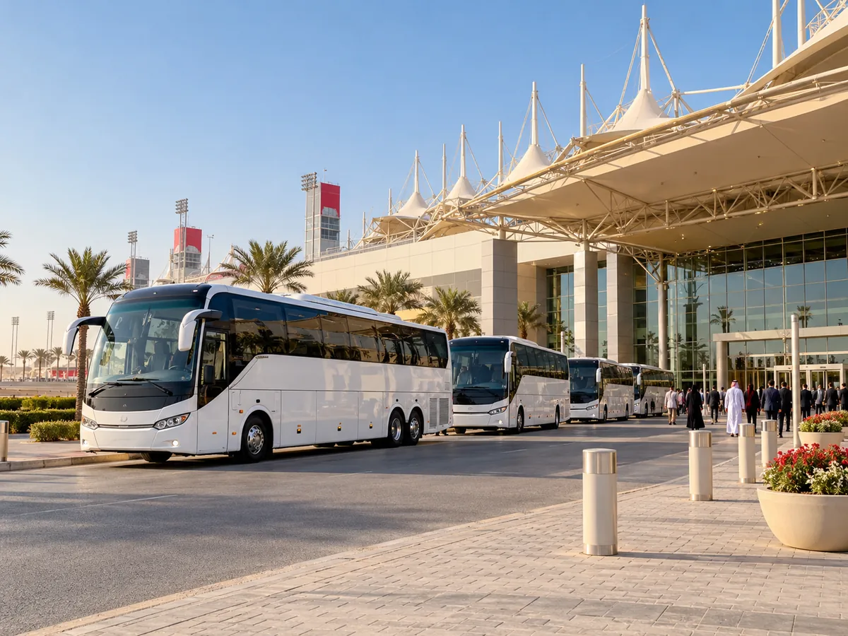 Exhibition World Bahrain Coach Hire